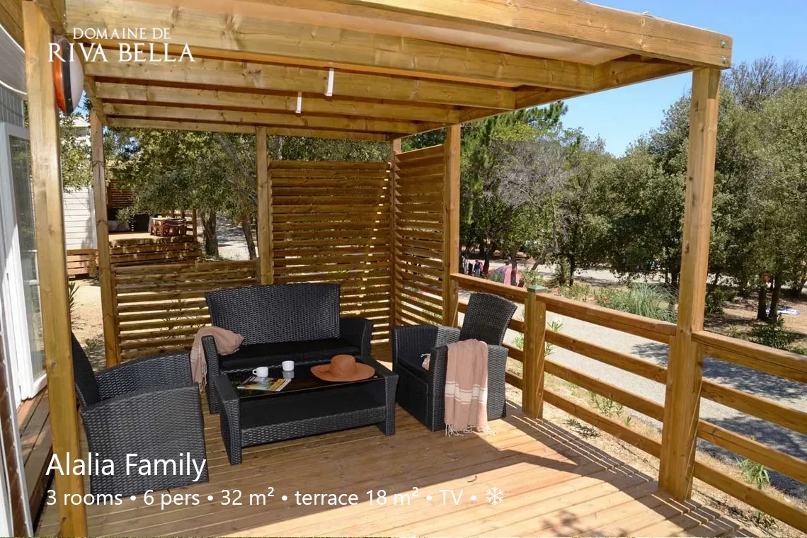 Location naturiste Corse - Mobilhome Alalia Family 09